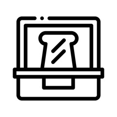 lunch box line icon