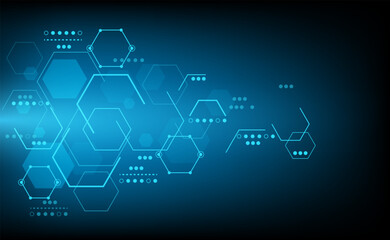 Fototapeta premium Digital technologies of information transfer and storage. Vector illustration. Sketch for creativity.