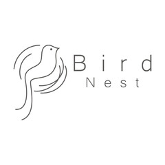 bird nest logo icon illustration design template, for bird farm, bird business, bird house, bird conservation with modern minimalist vector concept