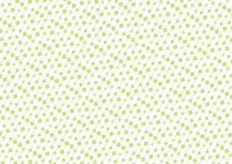 【日本の伝統模様】梅のシームレスパターン（緑系） / Ume – Japanese Traditional plum blossom Pattern (Green Tones)