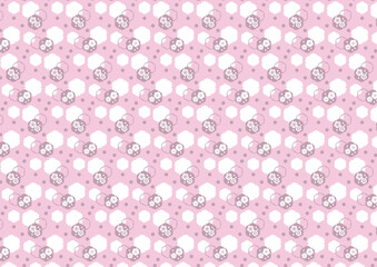 【日本の伝統模様】梅のシームレスパターン（赤系） / Ume – Japanese Traditional plum blossom Pattern (Red Tones)