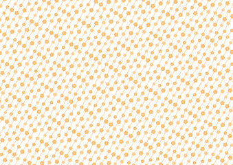 【日本の伝統模様】梅のシームレスパターン（黄系） / Ume – Japanese Traditional plum blossom Pattern (Yellow Tones)