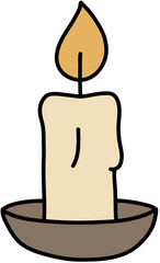 illustration of a candle