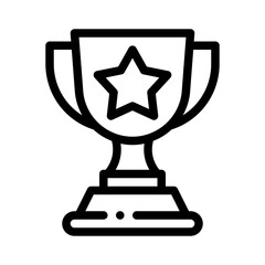 award trophy line icon