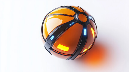 futuristic basket ball 3d kawaii design