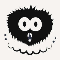 Funny Cartoon Emotion. Positive Graphic Design.