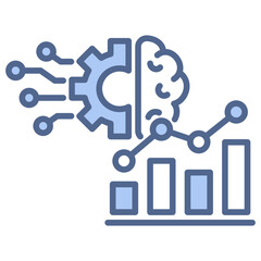 Business Intelligence Blue Icon