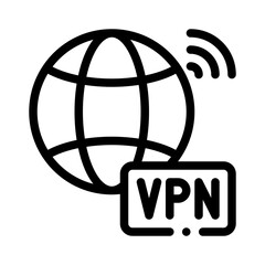 VPN line icon