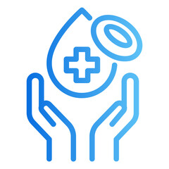 blood donation Gradient icon
