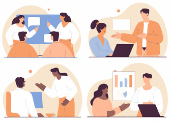 business illustration and benefits in increasing results and charts and graphs