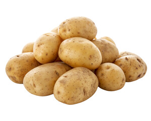 potatoes isolated on white background