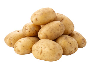 potatoes isolated on white background
