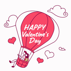 "Happy Valentine’s Day – Romantic Celebration Vector"

