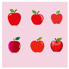 A set of Red Apple icon