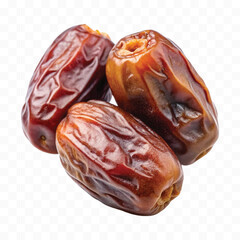 realistic 3d fresh date fruits isolated on transparent background