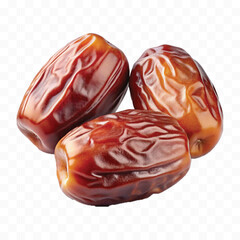 realistic 3d fresh date fruits isolated on transparent background