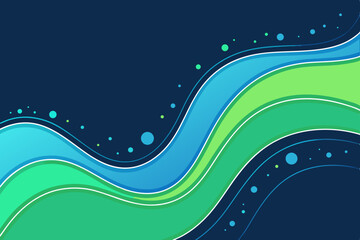 Create a vector graphic of a wavy, liquid-style border in bold blue, suitable for a frame or design element.  The style should be modern and clean.
