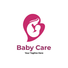baby care logo design template
