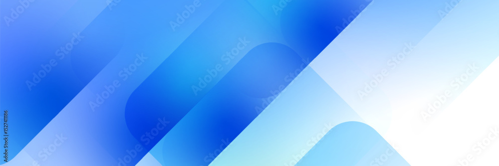 Wall mural abstract pattern blue shape gradient design background.