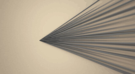 Naklejka premium Converging lines create a minimalist modern pattern abstract design element