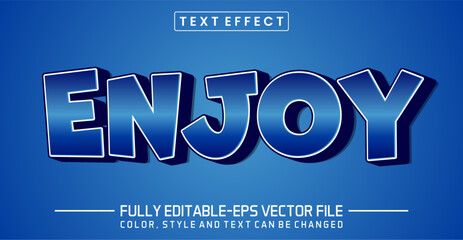 Enjoy font Text effect editable