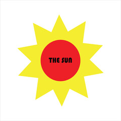 vector illustration of a sun