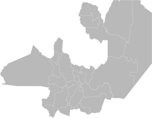 Fototapeta premium Salta, Argentina – administrative vector map with department boundaries (Web Mercator projection, PPT-compatible & fully editable)