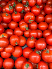 lots of ripe tomato for food as background