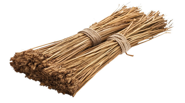 Bundle of dried straw farming tools Transparent background, PNG file - Powered by Adobe