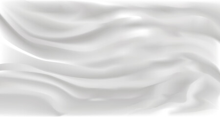 white fabric with waves background