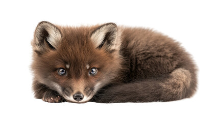 Obraz premium Arctic fox Transparent background, PNG file