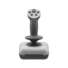 Classic flight simulator joystick isolated PNG