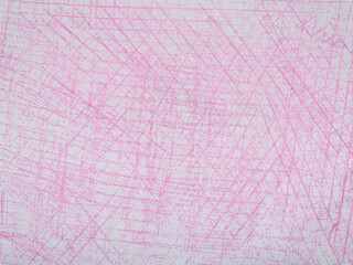 Abstract Pink Scribble Texture on Paper
