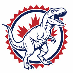 Fierce Tyrannosaurus Rex Mascot Design