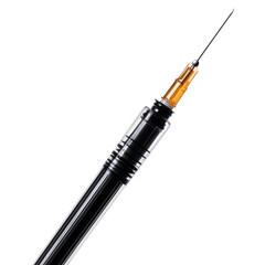 Fototapeta premium Medical Syringe Close Up Injection Vaccination Immunization Healthcare on transparent background