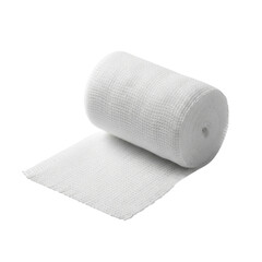 White medical bandage roll - healthcare and first aid essentials isolated on transparent background PNG
