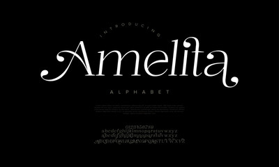 Elegant and whimsical script font with unique curves, ideal for invitations and feminine branding