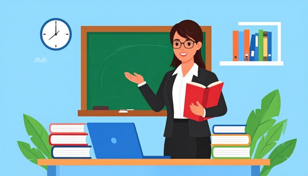 Teacher in classroom