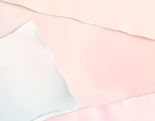 Abstract background featuring layered torn paper textures in soft pastel tones. Ideal for modern design projects, stationery, branding, invitations, or digital artwork
