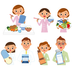 薬剤師や料理研究家や調理師の仕事をしている