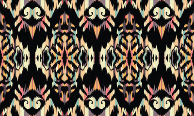 Ethnic handmade ornament, seamless pattern