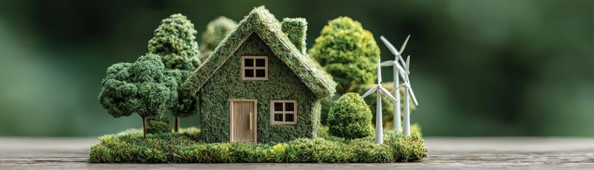 Construct a green-energy house