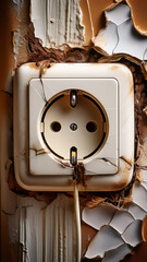 The light switch is broken or there's no sound