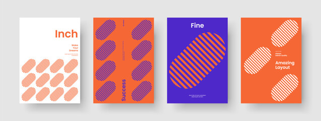 Obraz premium Isolated Book Cover Design. Geometric Banner Template. Creative Report Layout. Brochure. Business Presentation. Background. Poster. Flyer. Portfolio. Notebook. Leaflet. Handbill. Advertising