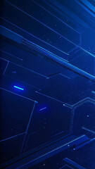 empty blue digital technology background