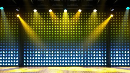 "Chromatic Stage" - Excellent for promoting live music events, virtual concerts, club nights, or as a dynamic background for presentations and digital content