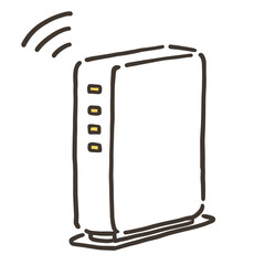 wifiルーターのイラスト