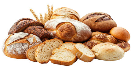 Fresh baked bread Transparent background, PNG file