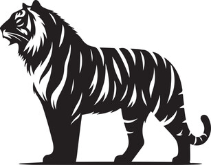 Majestic Tiger Vector Illustration