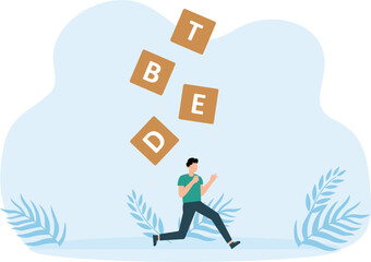 Debt problem and obligation or financial loan crisis, liability or credit failure, no money to pay for debt, mortgage default concept

